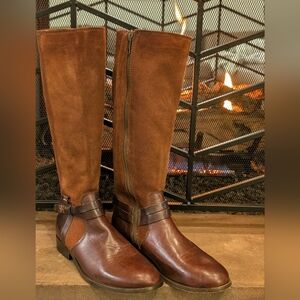 Frye Brown Leather Tall Boots